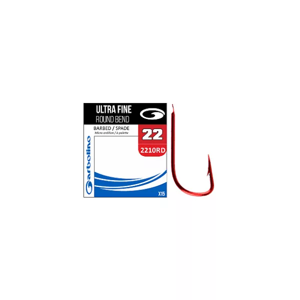 Garbolino SUPRA FINE RED ROUND BEND / 2210RD cârlig 16