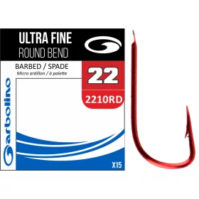 Garbolino SUPRA FINE RED ROUND BEND 2210RD cârlig 20