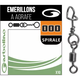   Garbolino - STREAMLINE MICRO SWIVEL + SPIRAL SNAP (x10) - Vârtelnță - Vârtelnță pentru păstrăv