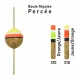 Garbolino - STREAMLINE TROUT FLOAT X20 - PIERCED NISSA BALL - Plute - Plută pentru păstrăv