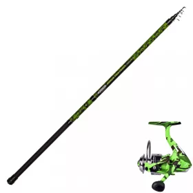   Set Lansetă Telescopică Garbolino Rod Jungle Tele 3,6m și Mulineta