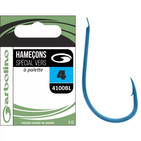 Garbolino - STREAMLINE TROUT HOOKS 4100BL - Cârlig offset pentru spinning - Cârlig pentru păstrăv - Cârlig cu barbă, Cârlig cu spatulă