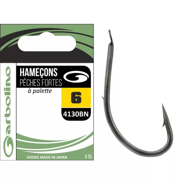 Garbolino - STREAMLINE TROUT HOOKS 4130BN - Cârlig offset pentru spinning - Cârlig pentru păstrăv - Cârlig cu barbă, Cârlig cu paletă