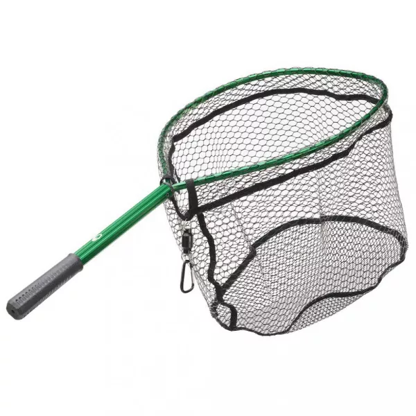 Garbolino - RAQUETTE FIXED HANDLE/RACQUET + MAGNET - Coadă de minciog cu plasă - Minciog pentru spinning - Plasă de minciog pentru păstrăv