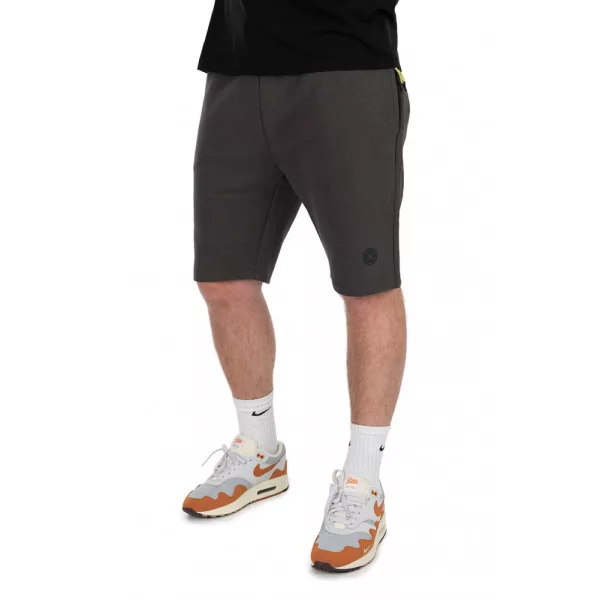 Matrix Jogger Shorts Gri Închis-Lime Pantaloni Scurți 2XL