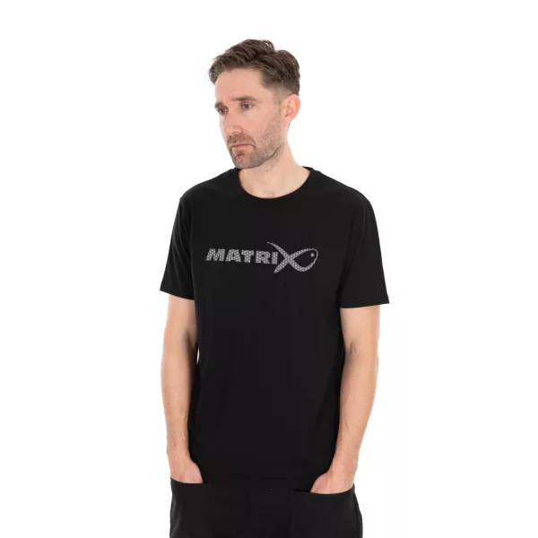Matrix Large Fade Logo Fekete-Szürke Póló L