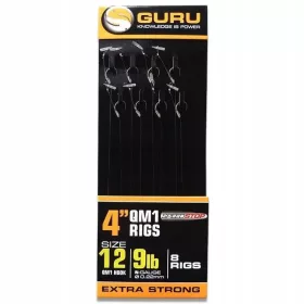   Guru QM1 Speed Stop Ready Rigs 4 cârlige pre-legate - 10 cm - 16 QM1 - 7lb - 0,17mm