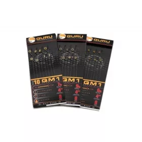   Guru Tackle - 2022- QM1 Bait Bands 10cm 10 (0.22mm) - cârlig pre-legat