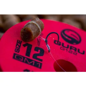   Guru QM1 Bait Bands 12 Cârlig monofil legat în prealabil, cu ochi, fără barbă 8 buc