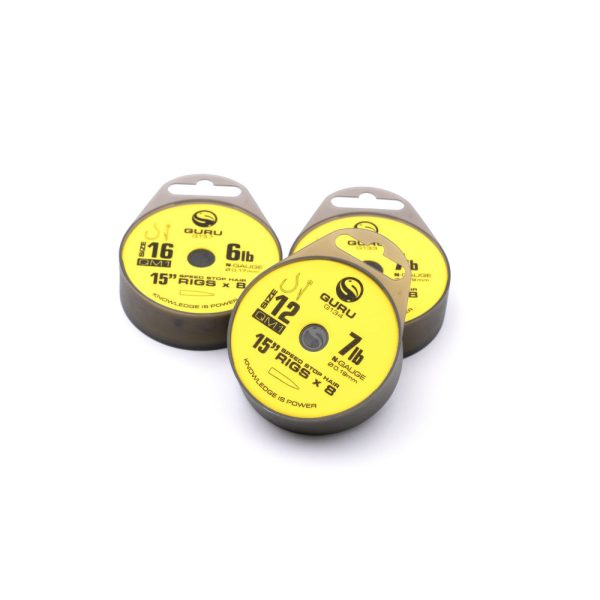 Guru QM1 Speed Stop 15 Cârlig monofil legat în prealabil, cu ochi, fără barbă 8 buc