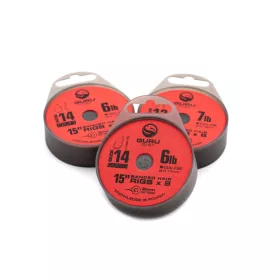   Guru SMWG Bait Bands 14 Cu ochet, Fără spin Monofilament Cârlig legat 8 buc