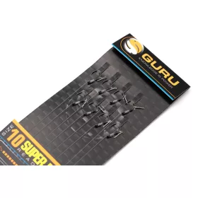   Guru SMWG Bayonet Rig 10 Cu ochet, Fără spin Monofilament Cârlig legat 8 buc