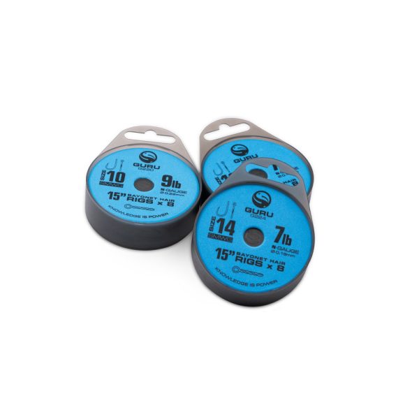 Guru SMWG Bayonet Rig 16 Cu ochet, Fără spin Monofilament Cârlig legat 8 buc