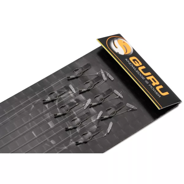 Guru SMWG Speed Stop Rig 14 Cu ochet, Fără spin Monofilament Cârlig legat 8 buc
