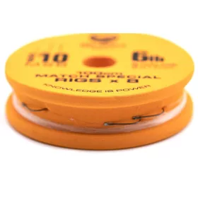   Guru Match Special Rig 10 Cârlig pre-legat Monofilament cu barbă, cu paletă 8buc