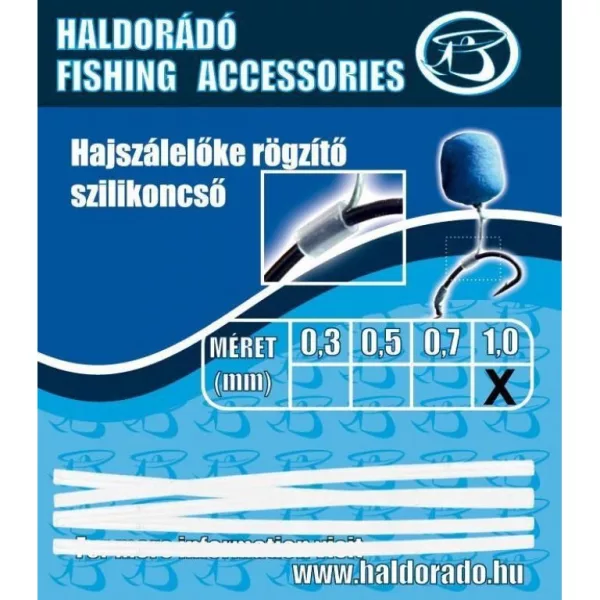 Haldorádó Tub silicon pentru fixarea forfacului de păr 0,3mm 5buc