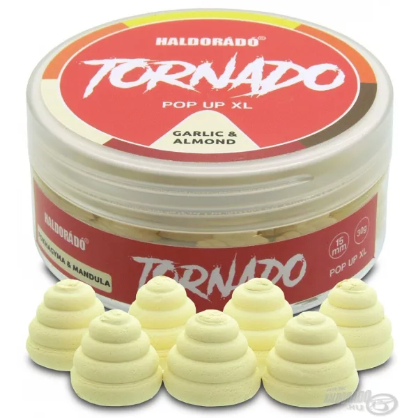 Haldorádó TORNADO Pop Up XL 15 mm - Usturoi & Migdale