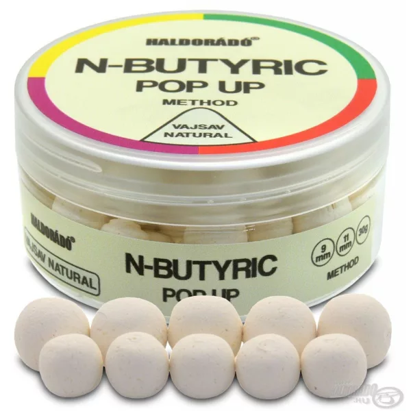 Haldorádó N-Butyric Pop Up Method 9, 11 mm - Acid butiric Natural