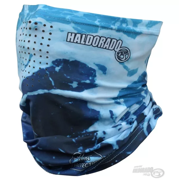 Haldorádó Mască de Față + Bandană cu Orificiu de Respirație Camou Blue