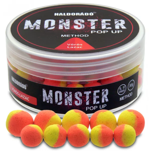 Haldorádó Monster Pop Up Method Somon Roșu 30gr 9-11mm