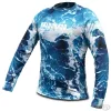 Haldorádó Tricou de vară cu mânecă lungă Camou Blue XS