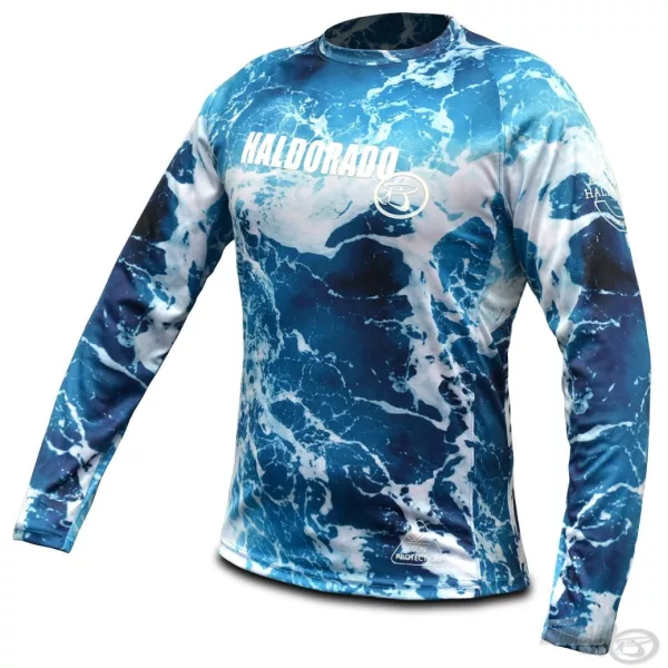 Haldorádó Tricou de vară cu mânecă lungă Camou Blue XS