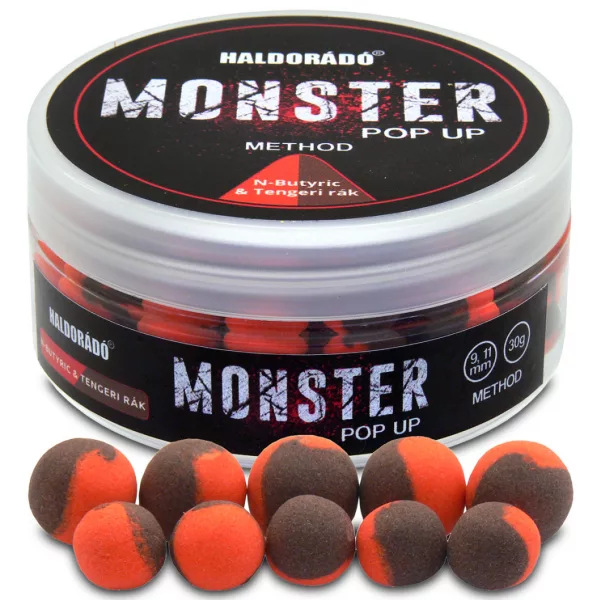 Haldorádó Monster Pop Up Method Acid Butiric-Crevetă de Mare 30gr 9-11mm