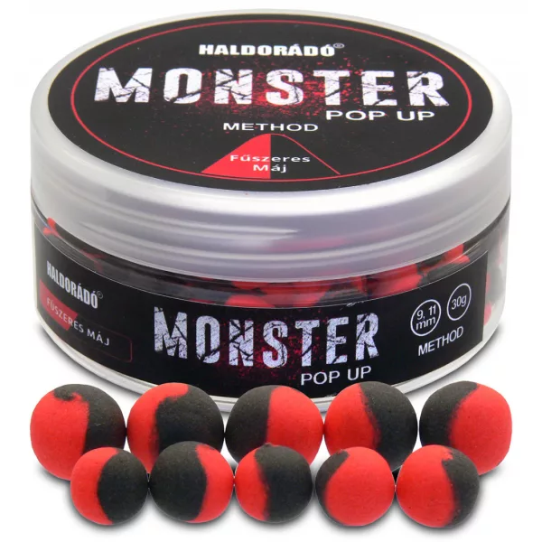 Haldorádó Monster Pop Up Method Ficat Condimentat 30gr 9-11mm