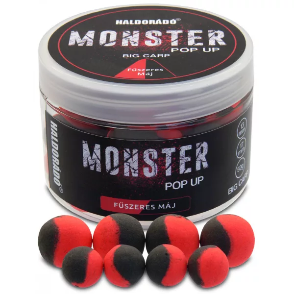 Haldorádó Monster Pop Up Big Carp Ficat Condimentat 50gr 13-17mm