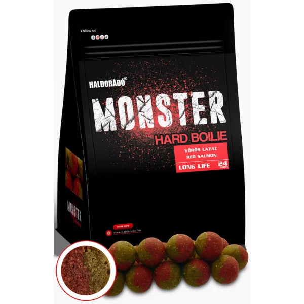 Haldorádó Monster Hard Boilie Somon Roșu 700gr 24mm Boilie