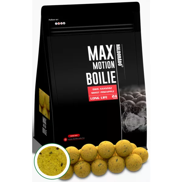 Haldorádó Max Motion Boilie Long Life Ananas Dulce 800gr 24mm Bojli