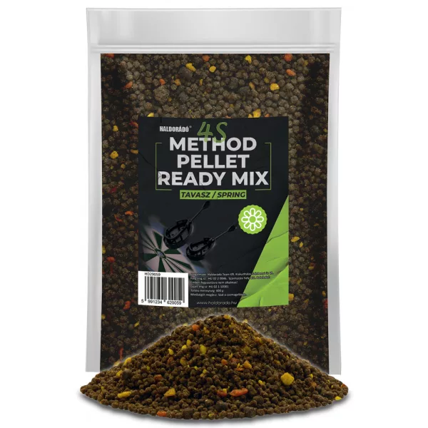 Haldorádó 4S Method Pelete Ready Mix Primăvară Pelete pentru nadire 600gr