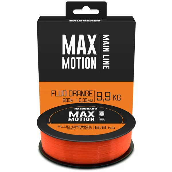 Fir Monofil Principal Haldorádó Max Motion 0,30mm 800m - Portocaliu Fluo