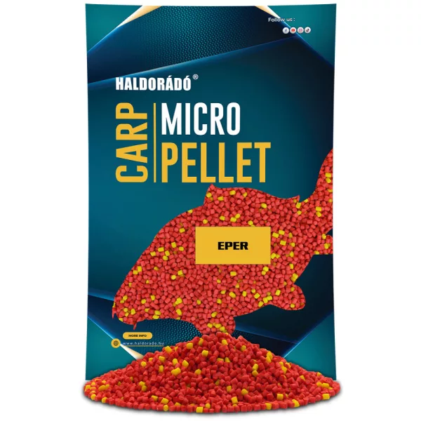 Haldorádó Carp Micro Pellet Căpșuni 600gr 3mm Pelete de Hrănire