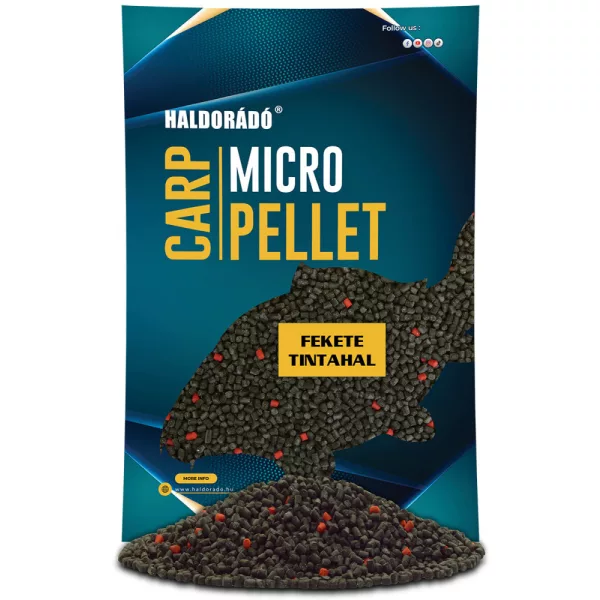 Haldorádó Carp Micro Pellet Calamar Negru 600gr 3mm Pelete de Hrănire