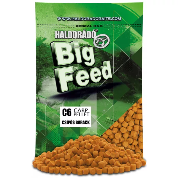 Haldorádó Big Feed C6 Pellet Caisă Picantă 700gr 6mm Pelete de Hrănire