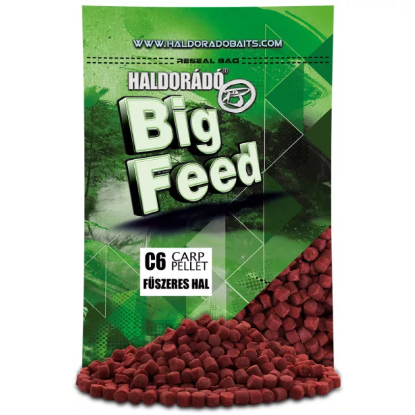 Haldorádó Big Feed C6 Pellet Pește Picant 700gr 6mm Pelete de Hrănire