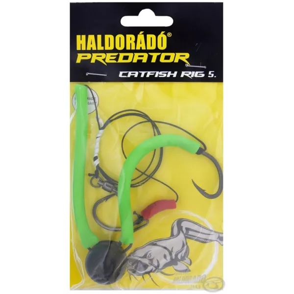 Haldorádó Catfish Rig 5 Fireball Montură de somn 110gr