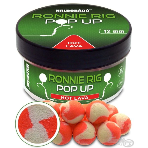 Haldorádó Ronnie Rig Pop Up Hot Lava 12mm Boilie de Momeală 30gr