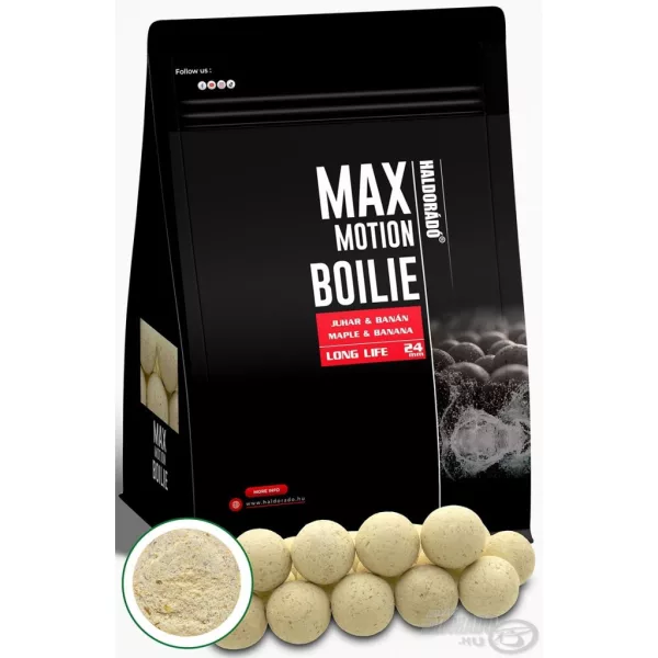 Haldorádó Max Motion Boilie Long Life 24mm Arțar & Banană Boilie 800gr