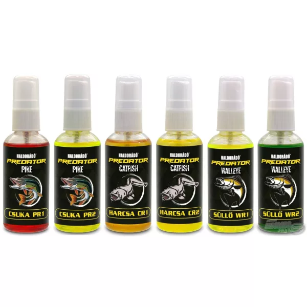 Haldorádó Predator Spray Aromă de Răpitor Mix 6 arome într-o cutie 300ml