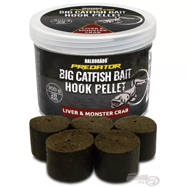 Haldorádó Catfish Bait Hook Pellet 28mm Liver-Monster Crab Pelet Forat pentru Cârlig 300gr