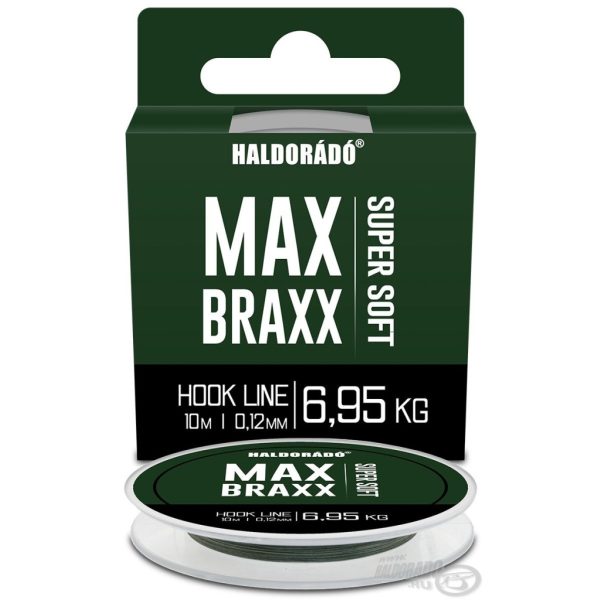 Haldorádó Max Braxx Super Soft Hook Line 0,12mm 10m Fir împletit pentru forfac