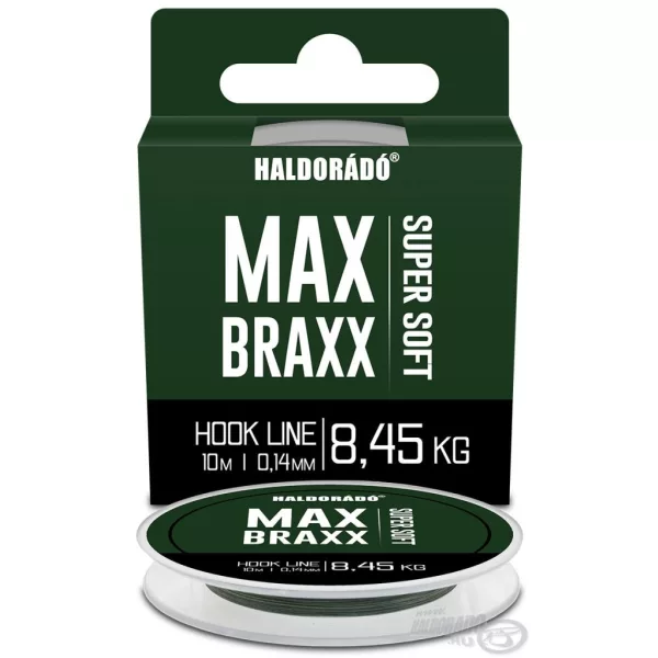 Haldorádó Max Braxx Super Soft Hook Line 0,14mm 10m Fir împletit pentru forfac