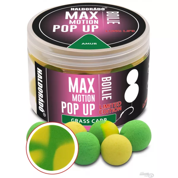 Haldorádó Max Motion Boilie Pop Up 16mm Ediție Limitată Amur Boilie de Cărlig 50gr