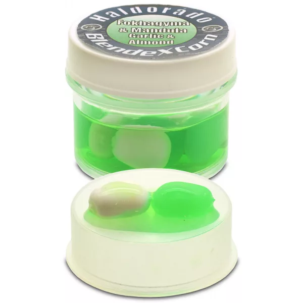 Haldorádó BlendexCorn Usturoi-Migdală 10 bucăți/borcan 10mm porumb cauciuc