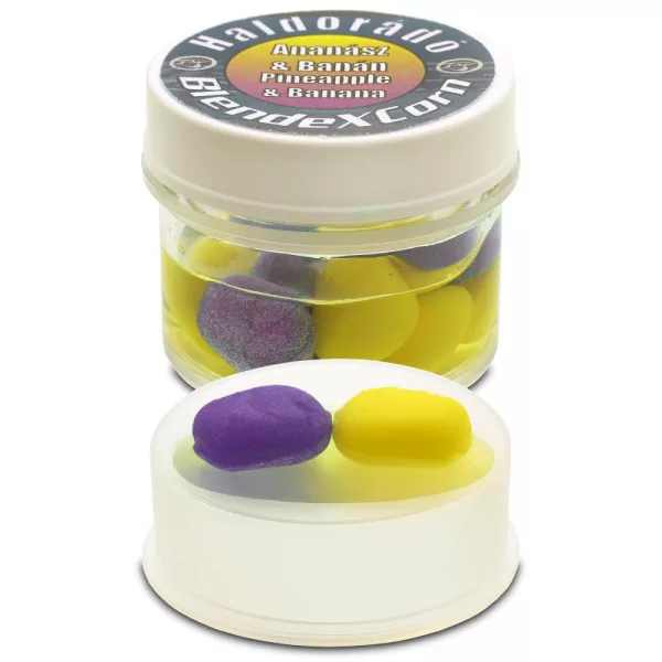 Haldorádó BlendexCorn Ananas-Banană 10 bucăți/borcan 10mm porumb cauciuc