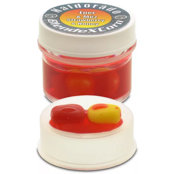 Haldorádó BlendexCorn Căpșună-Miere 10 bucăți/borcan 10mm porumb cauciuc