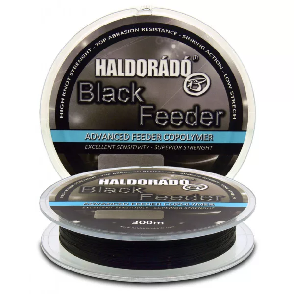 Haldorádó Black Feeder 0,25mm 300m Fir principal monofilament - negru