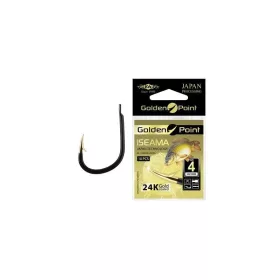   Mikado Golden Point Iseama 10 Cârlig de Crap cu Spatulă, cu Barbă 10 buc
